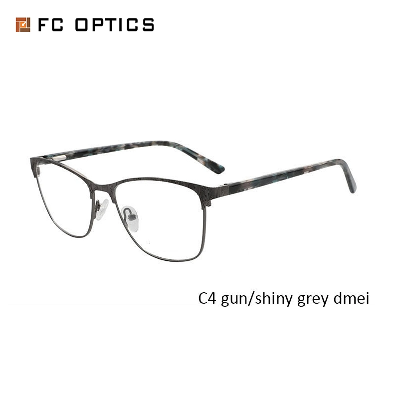 Full Frame Metal Designers Eyeglasses Frames for Woman and Men