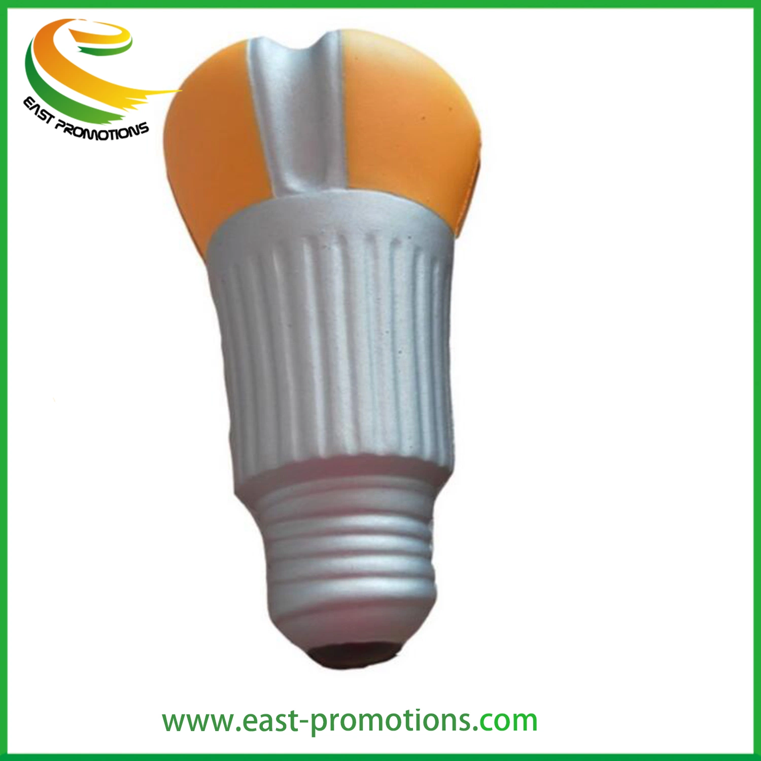 Wholesale/Supplier PU Foam Light Bulb Shape Promotion Stress Toys, Stress Relief Toys with Logo Printed