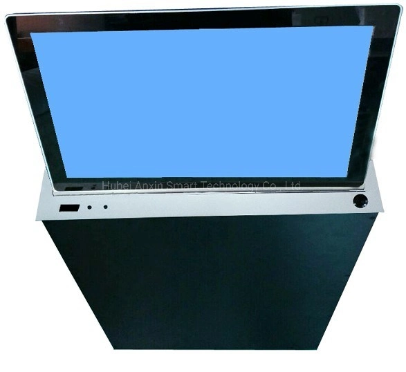 Monitor motorizado LCD retráctil de 15,6" para sistema de oficina sin papel