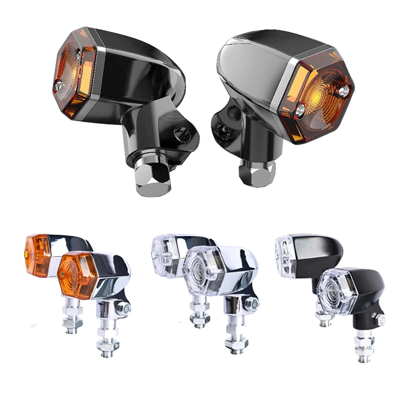 Factory Motorcycle LED Turn Signal Lights Lighting Accessories Dd-Zxd68 Retro Zinc Alloy Turn Signal Lamp for General Model