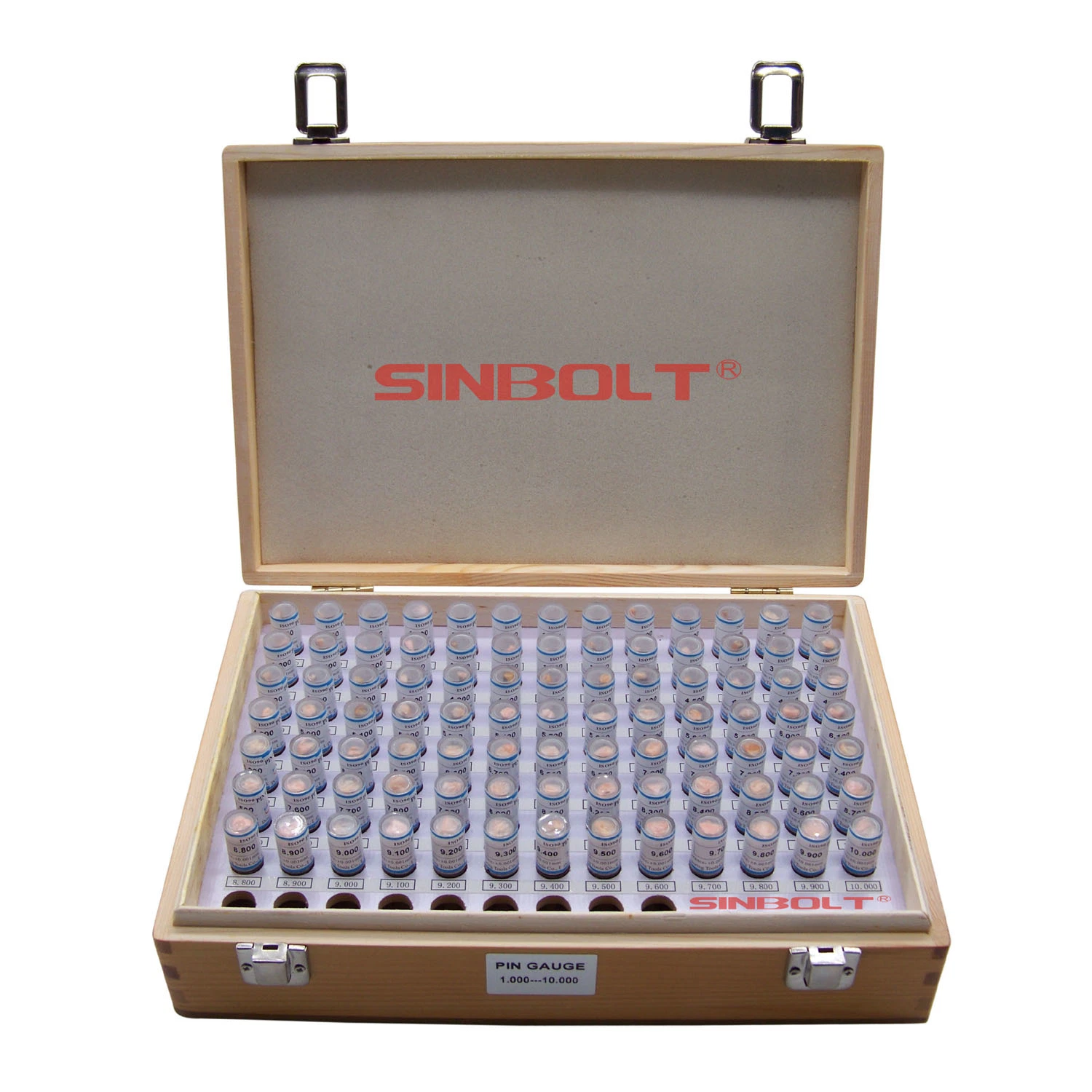 Pin Gauge Set, 1.000mm--10.000mm (Interval: 0.1, 91PCS)