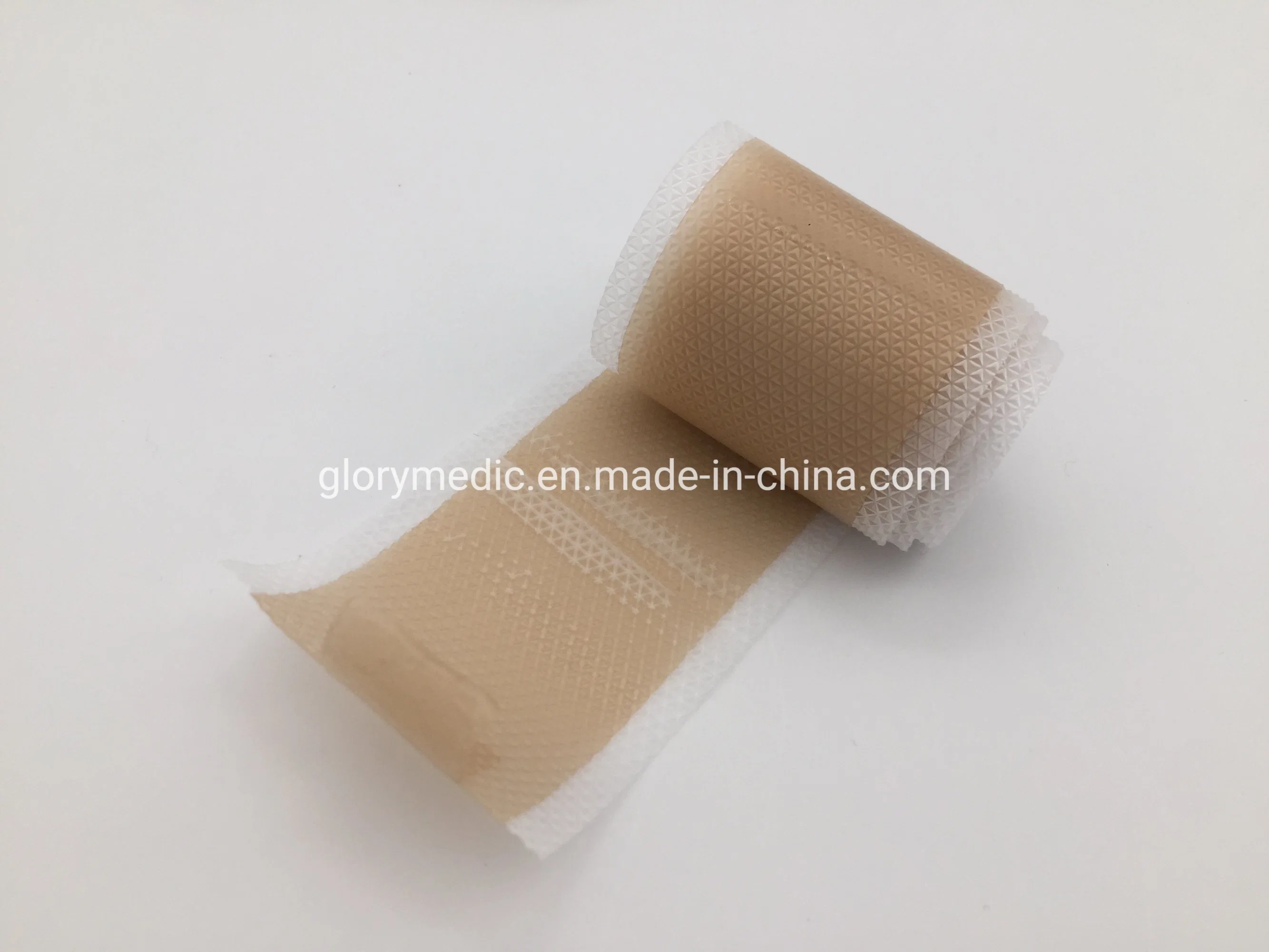 PU Film Backing Wound Care OEM Silicone Foam Dressing with Border