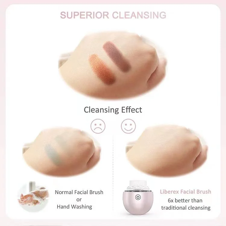 Produits populaires 2022 Outils de beauté personnalisés pour femmes Brosse de nettoyage du visage en silicone électrique sonique à ultrasons pour les soins de la peau