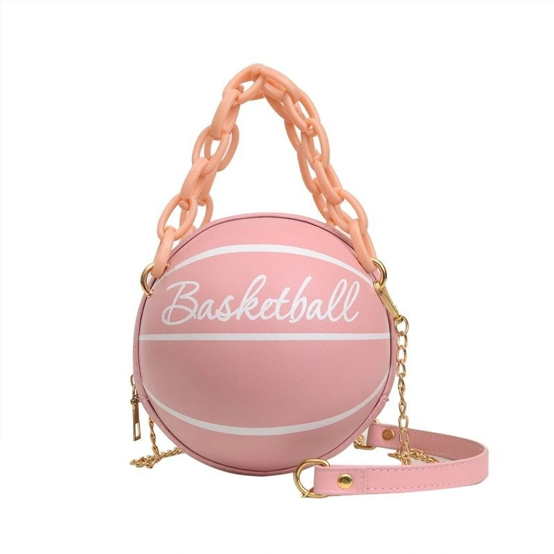 Round Shape Handbag Basket Ball Purse Basketball Bags