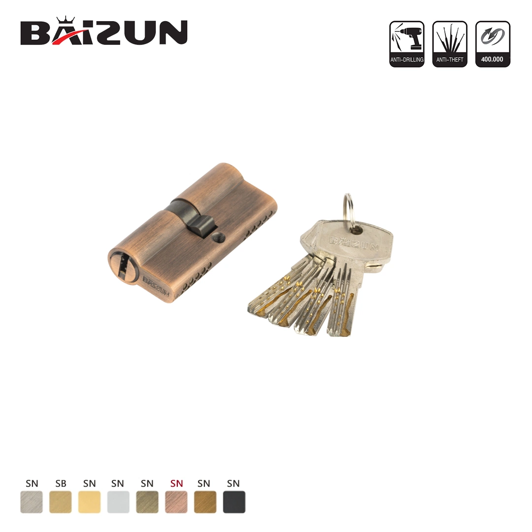 Original Factory Manufactured Brass Euro Door Cylinder Lock with Optional Color