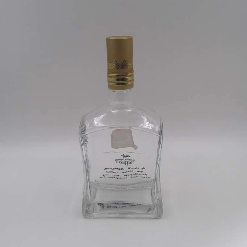 Vodka Glass Bottle, Whiskey Glass Vessel Made in China