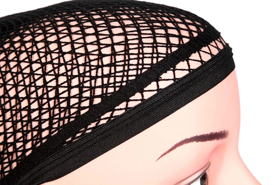 Nylon Fishnet Wig Caps Stretchable Mesh Weaving Hair Net Wig Liner Cap