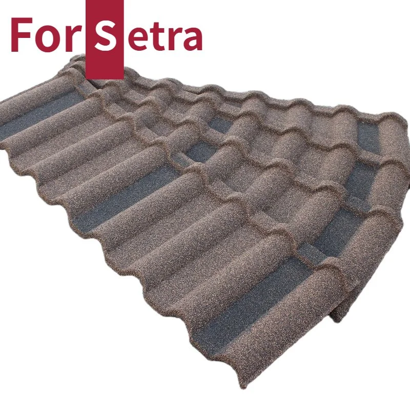 Fireproof Color Stone Coated Metal Roof Tiles New Construction Materials Green House Roof