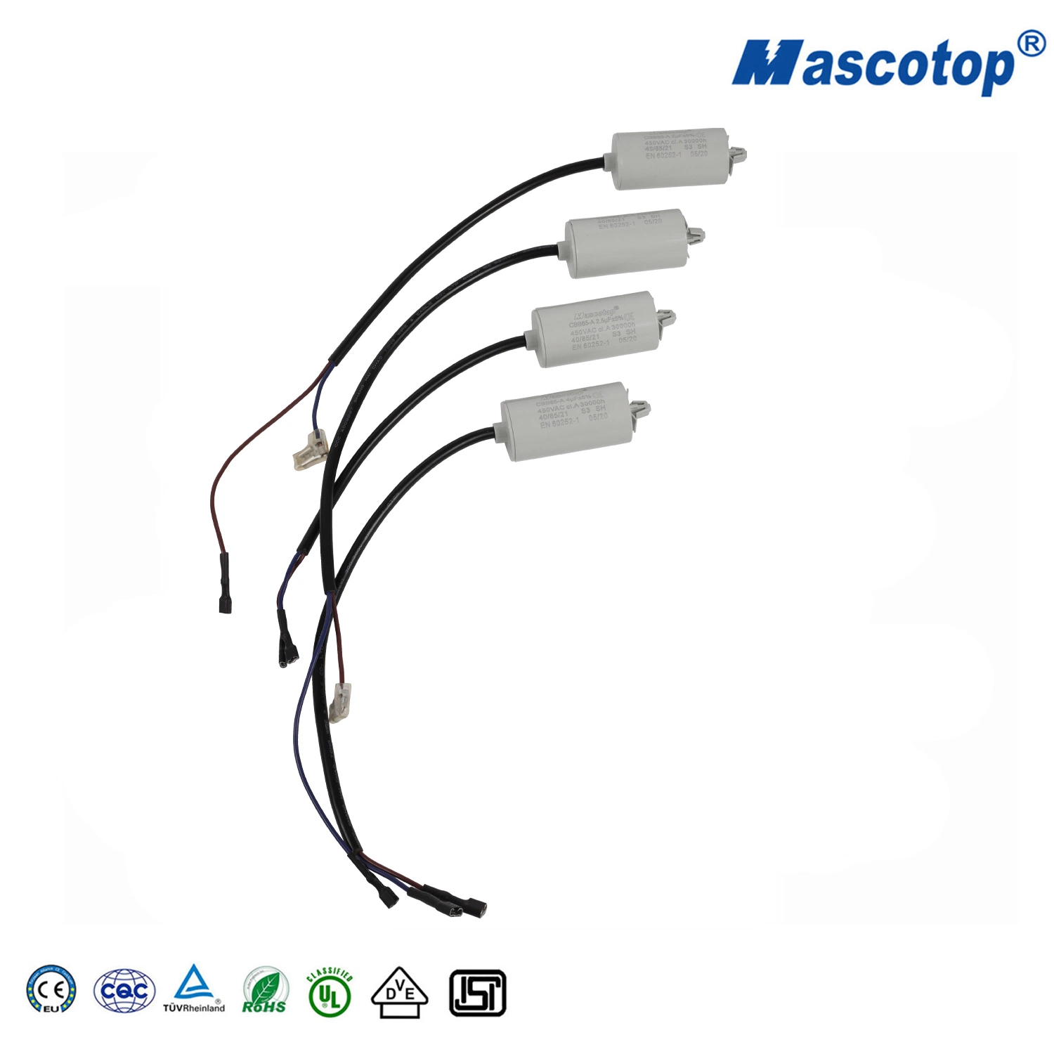 Polypropylene Compressor Mascotop 50PCS /Carton 1-40UF 370-450V Refrigerator Compressor Cbb65 Capacitor