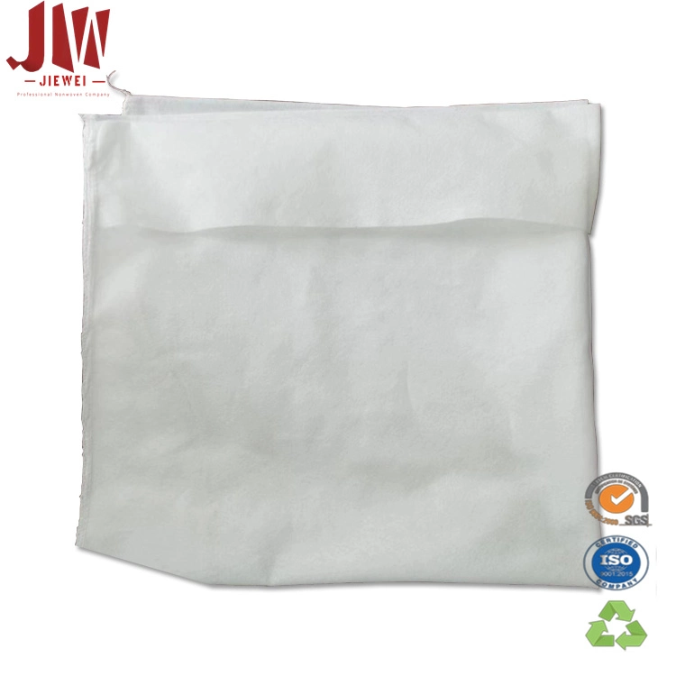 Printed Logo Package Spunlace Nonwoven Fabric Material Hotel Used Disposable Bedding Set