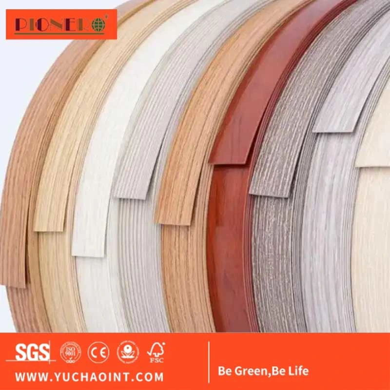 Best Selling Wood Grain Edge Band Same Color PVC Edge Banding Tape Accessories Building Material