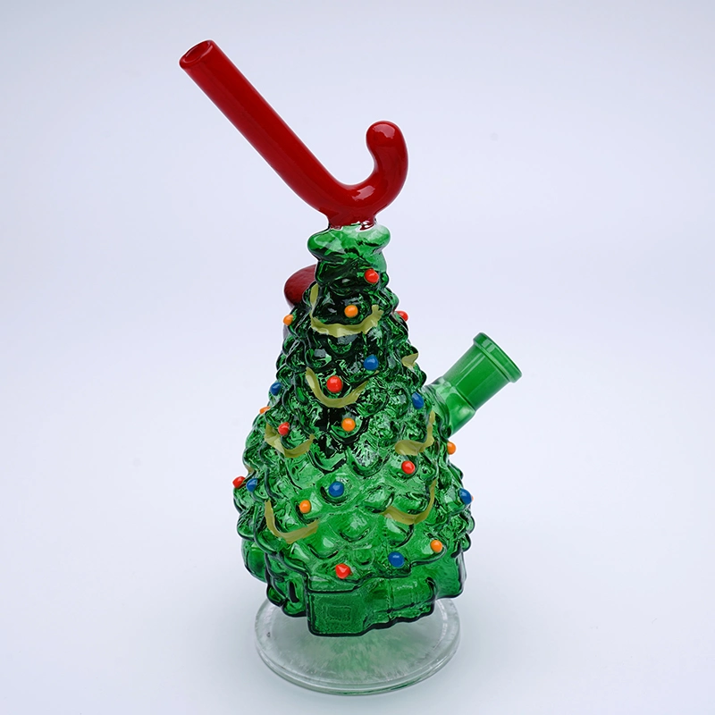 Christmas Tree Guards Christmas Gift Glass Pipes Glass Smoking Pipe Water Pipes 21cm Height Green Smoking Pipes Glass Pipe Water