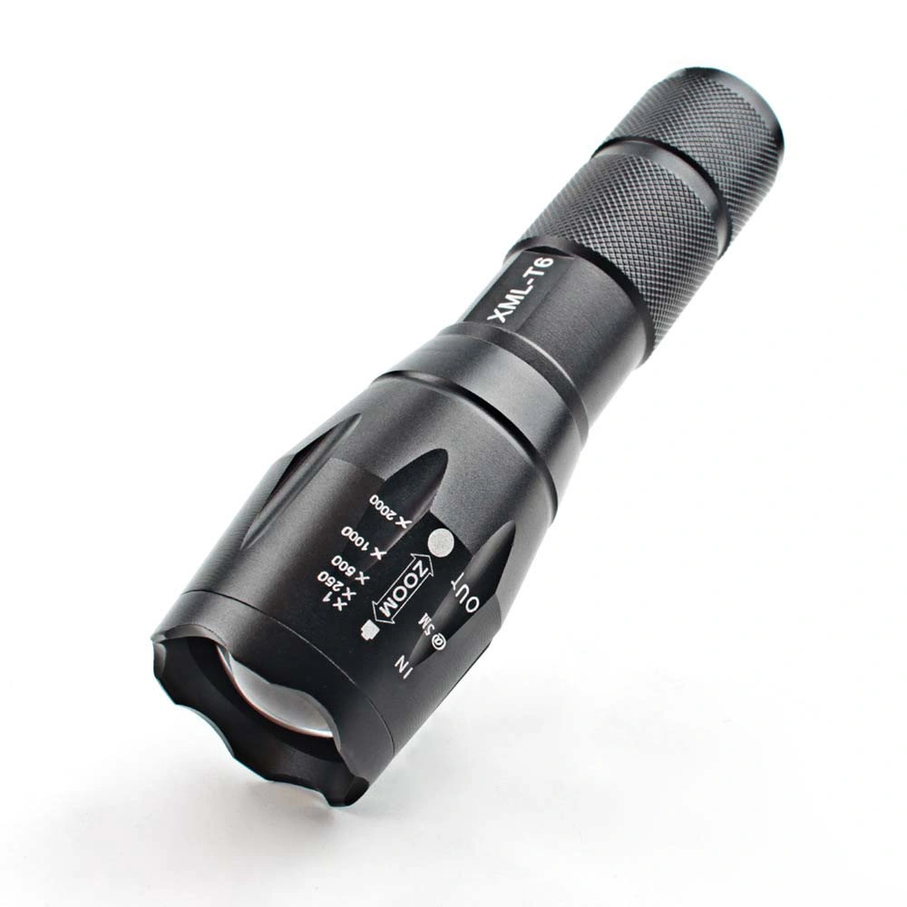 Helius Zoomable T6 LED Rechargeable High Power Mini Flashlight