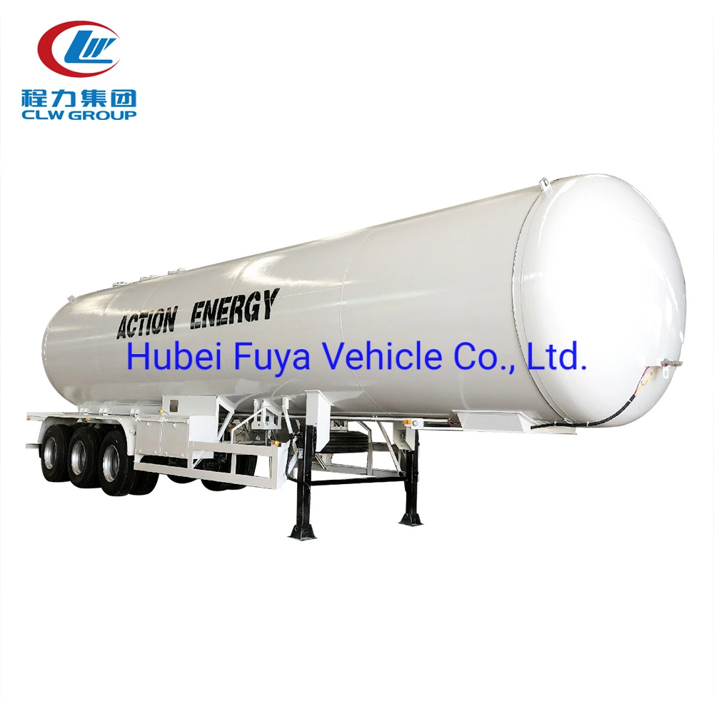 ASME 3 Axles 59.52cbm 60m3 60000liters Q345r LPG Gas Road Tank Trailer with Pump