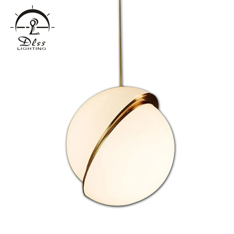 Pupular Ball Shape Acrylic Home Decoration Lamp Modern White Hanging Pendant Lighting