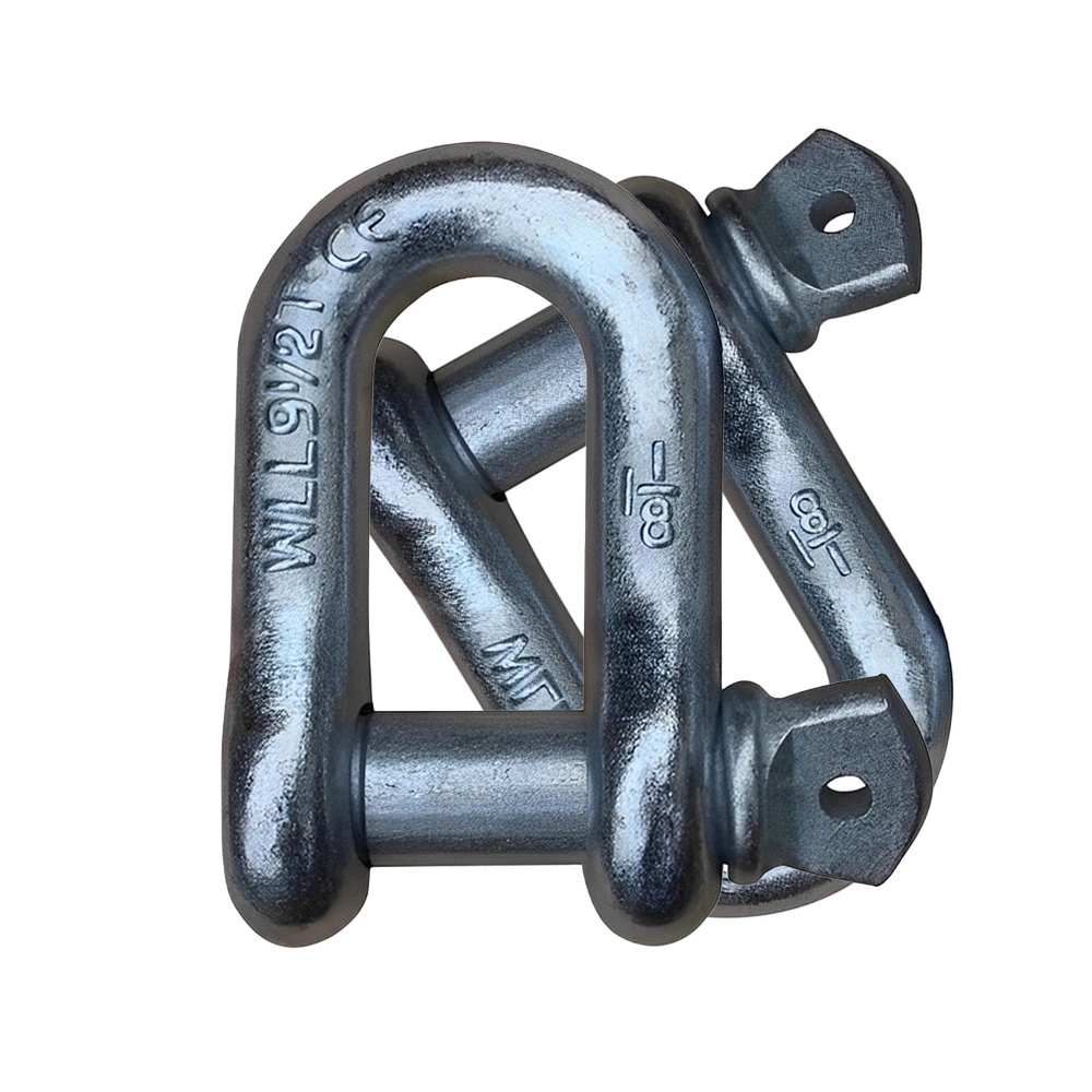 G209 G210 G2130 G2150 Galvanised Alloy Steel Shackles with Screw Pin Bow Shackle D Shackle