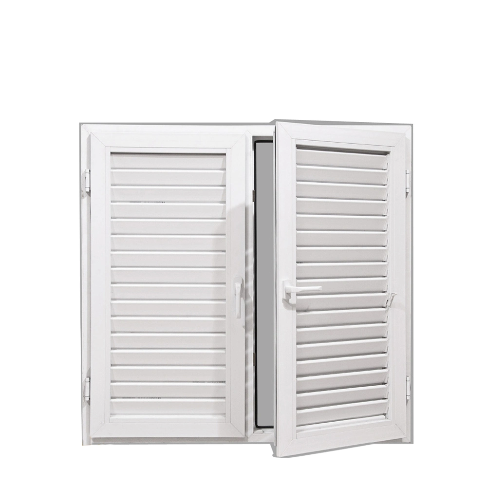 White Aluminum Roller Shutter with Glass or Aluminum Louver Blade