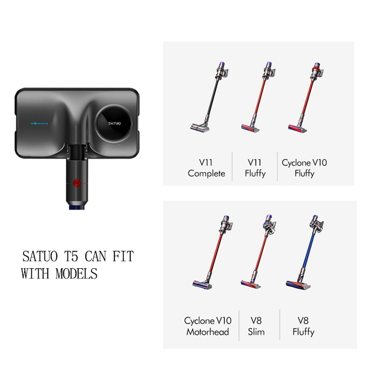 Smart Mops Rotatable Vacuum Cleaner Head Part Compatible with Dyson Attachment with Water Tank