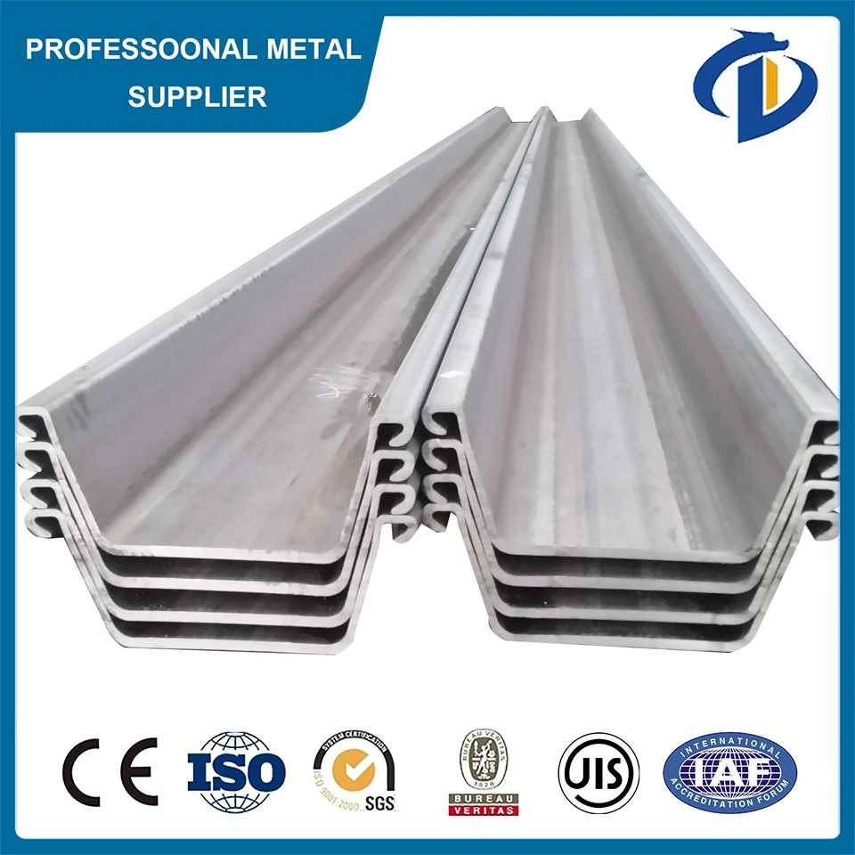 Sheet Pile Type 2 Used Price / U Type Hot Rolled Steel Sheet Pile Price Per Ton/Type 3 Type 4 Hot Rolled Carbon Steel Sheet Pile