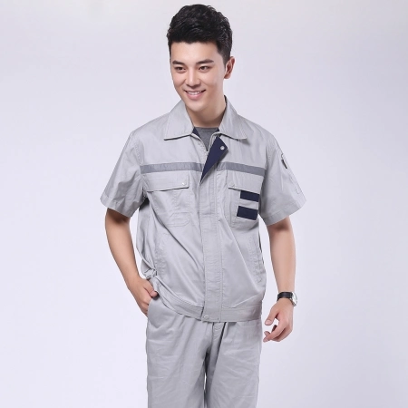 Chinese Safety Wear Customized Summer Anti-Static Multi-Pockets Red Coverall Workwear