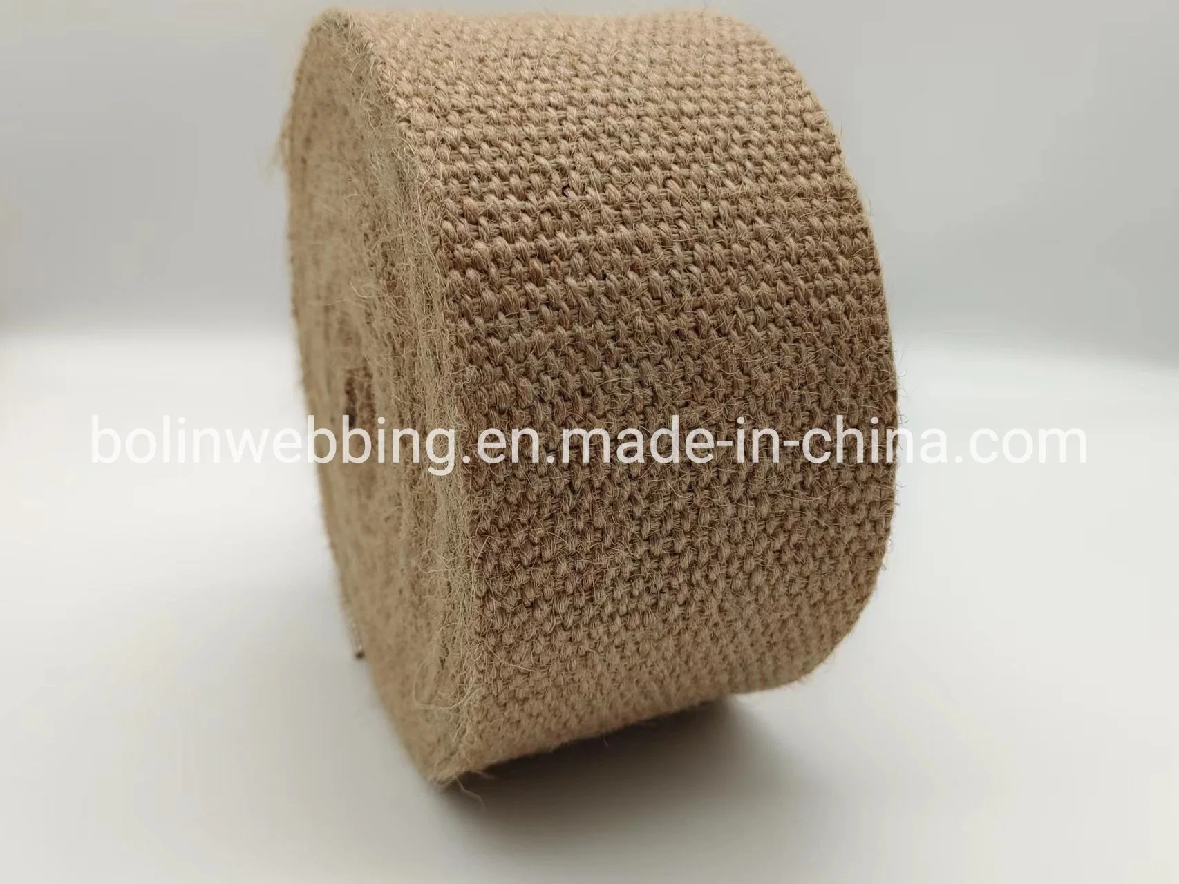 70mm Natural Braided Jute Webbing Custom Rayon Raffia Garment Accessories PP Raffia Strapping Factory Directly Supply Braided Jute Accessories