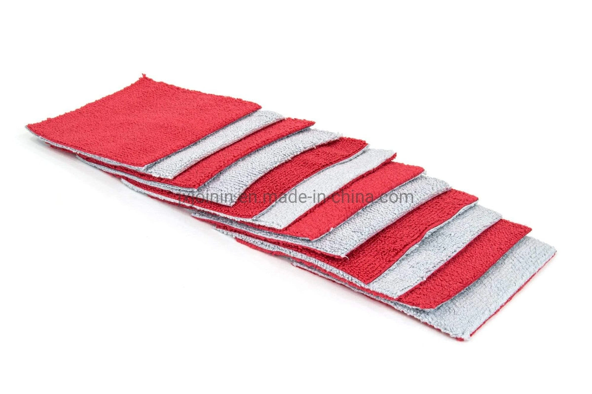 Microfiber Cleaning Cloth for Car Coating Applicator Cloth with Barrier Layer 14"*14"