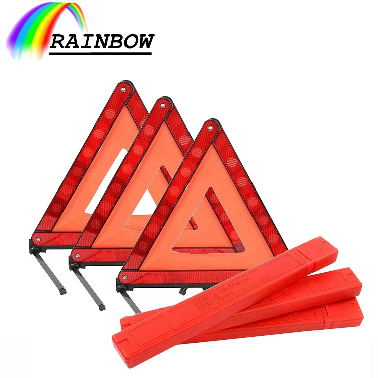 Cheap Auto Parts Red/Orange Roadside Reflective Foldable Safety Emergency/Warning Triangle