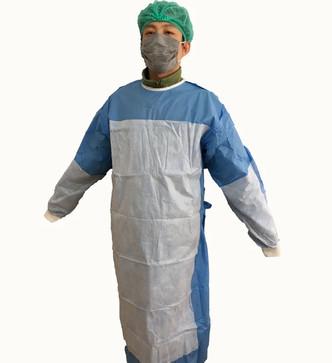 Level 2 Level 3 Reinforced Surgical Gown Non-Woven Surgical Gown 35-50GSM