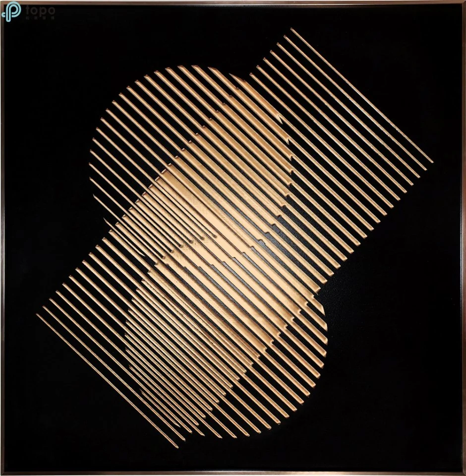 H500mmx500mm geométrico en 3D de la pared de la pintura de arte moderno Chino (MR-YB6-2044D)
