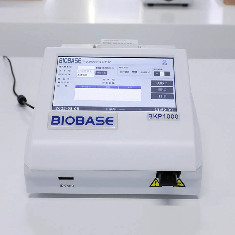 Análise clínica do analisador de imunoensaio Biobase Fluorescence com sistema Poct