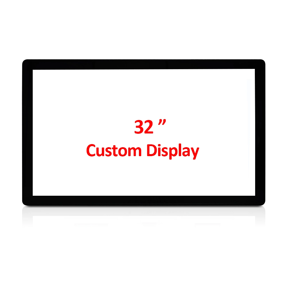 Custom OEM ODM Low NRE carrega 32 polegadas Open Frame Ecrã multi-toque PCAP com visualização total DE 1080P MONITOR TFT LCD IPS