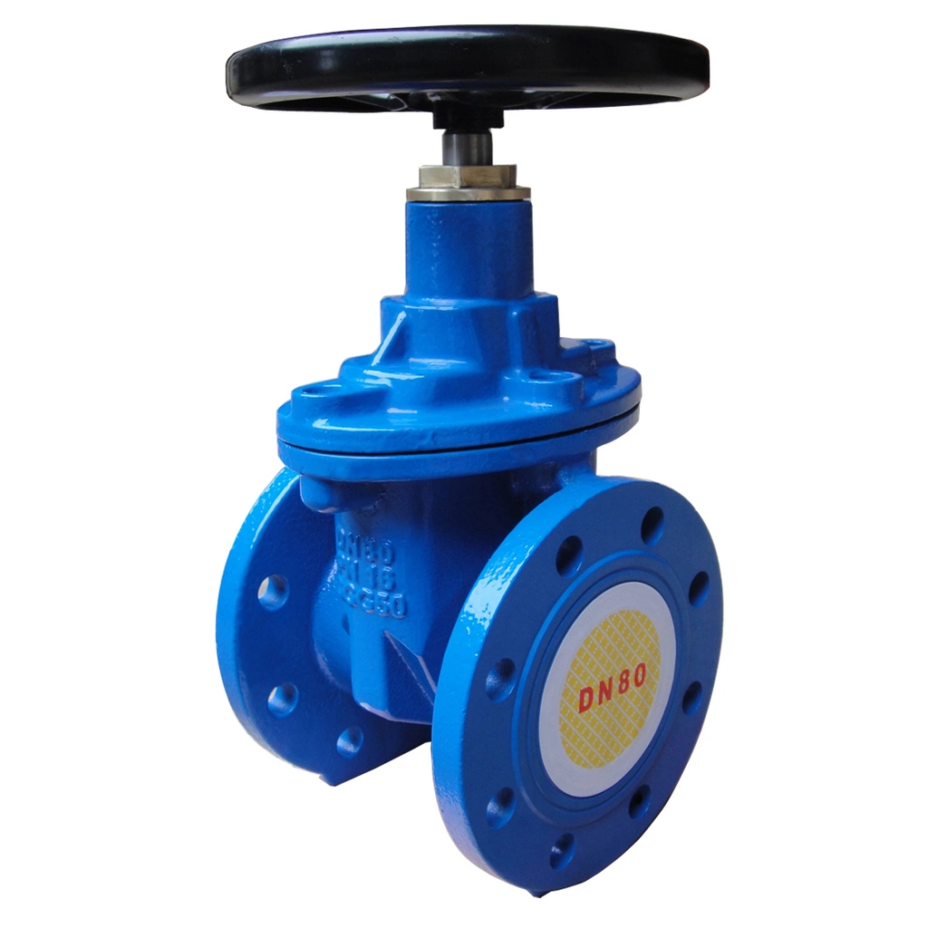 DIN/API/BS/JIS Rubber Soft Seat Water Supply Wcb 304 Ggg40 Gg25 Industril Flange Cast Iron Gate Valve