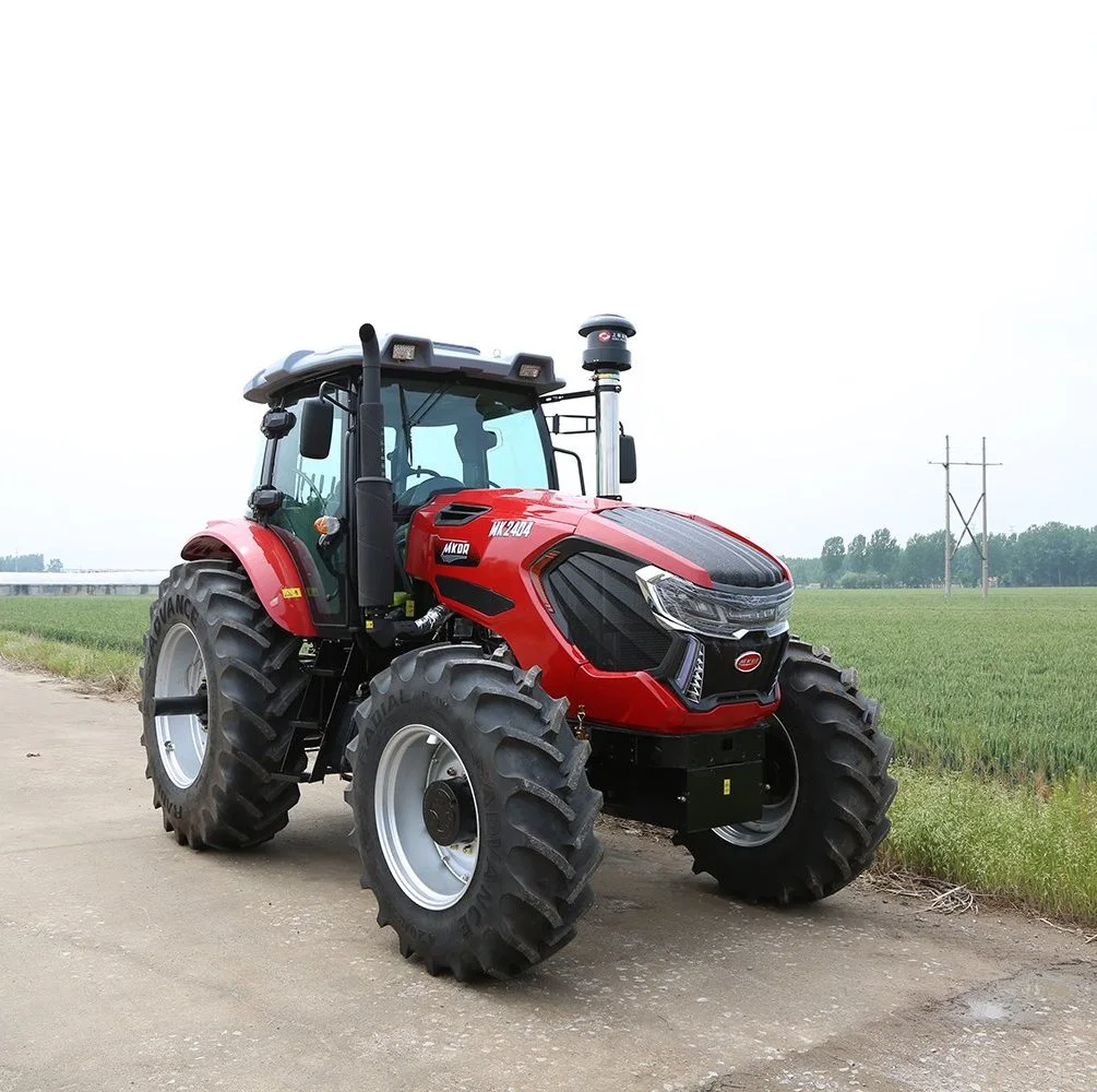 Landmaschinen Big Tractor 4WD 240hp Landmaschinen Traktor Weit verbreitet in Farm / Orchard mit Kabine verwendet