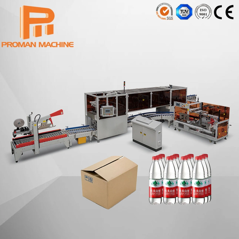 Good Quality Multi-Function Automatic Plastic Bottles Food Cans Adhesive Tape Carton Box Case Folding Sealing Packaging Machine