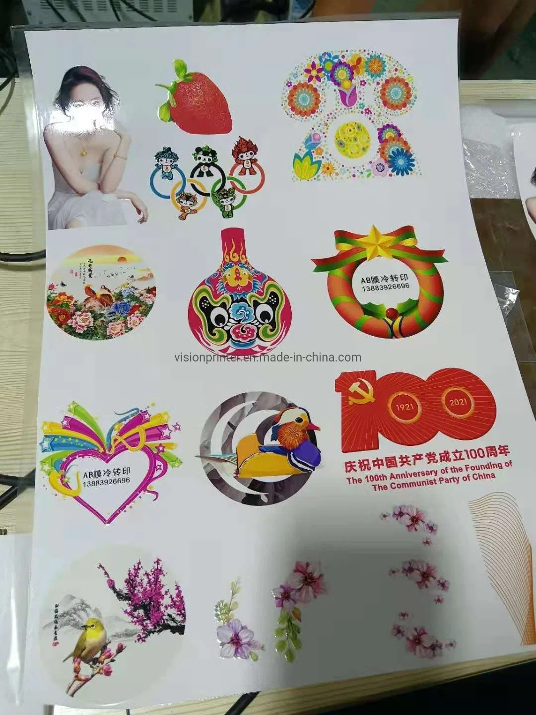 Digital UV Transfer Film Stickers Printing Machine