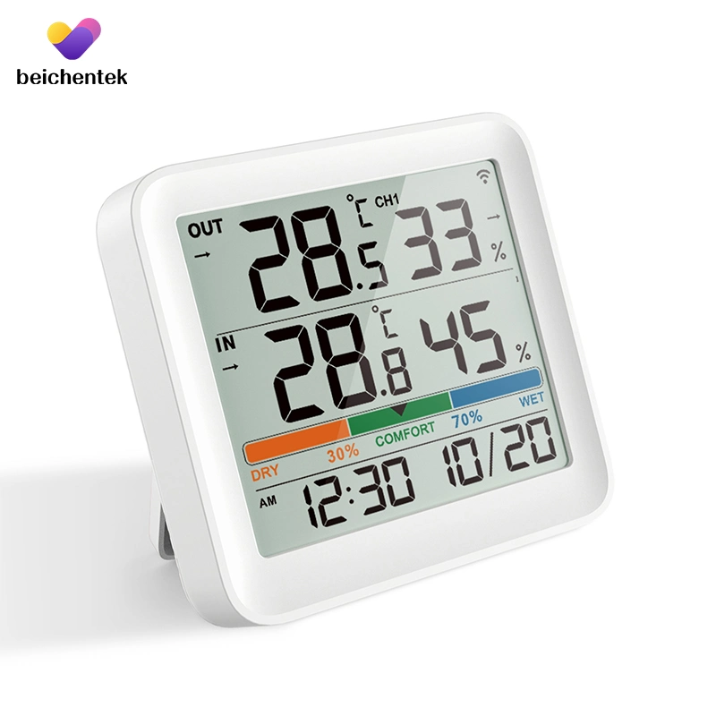 Customized Weather Station Wireless Portable LCD Hygrometer Thermometer Temperature Humidity Sensor