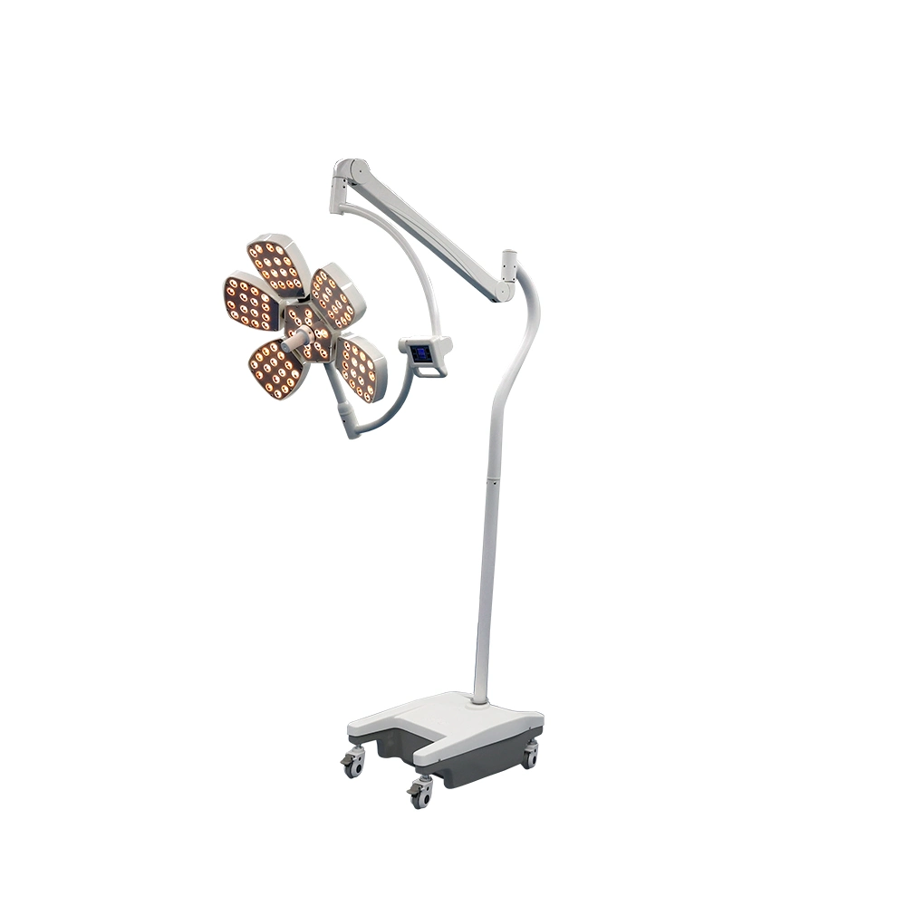 Conception portable multifonction fleur Lampe Médicale Mobile halogène à réflecteur de lumière pour la chirurgie clinique et de l'hôpital de soins dentaires