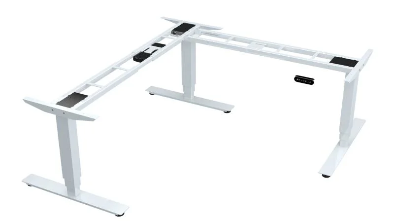 Office Electric Height Adjustable L Shaped Computer Desk