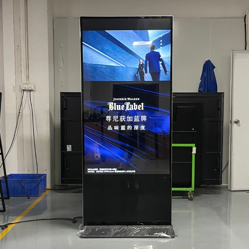 65-Zoll-Totem Kiosk für Bodenbezeichner in HD-Format für Innenräume LCD-Display mit Werbung