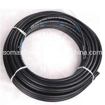 China Supplier of SAE100 R3 R6 High Tensile Fiber Braided Hydraulic Rubber Hose