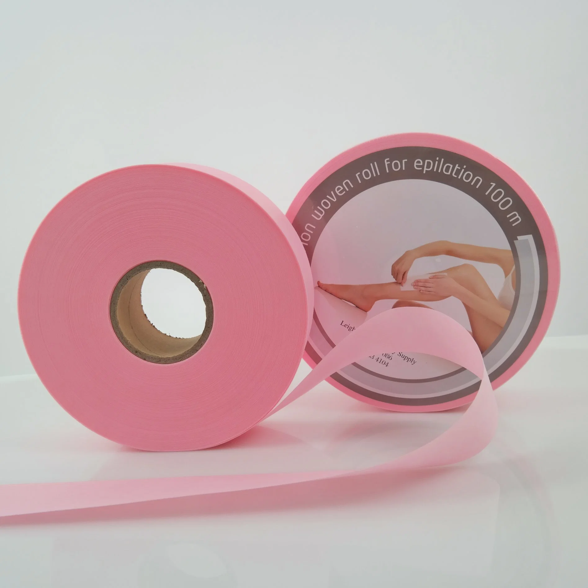 Professional Non Woven Manufacturer Depilatory Wax Strip Paper Roll Non Woven Waxing Roll for Salon