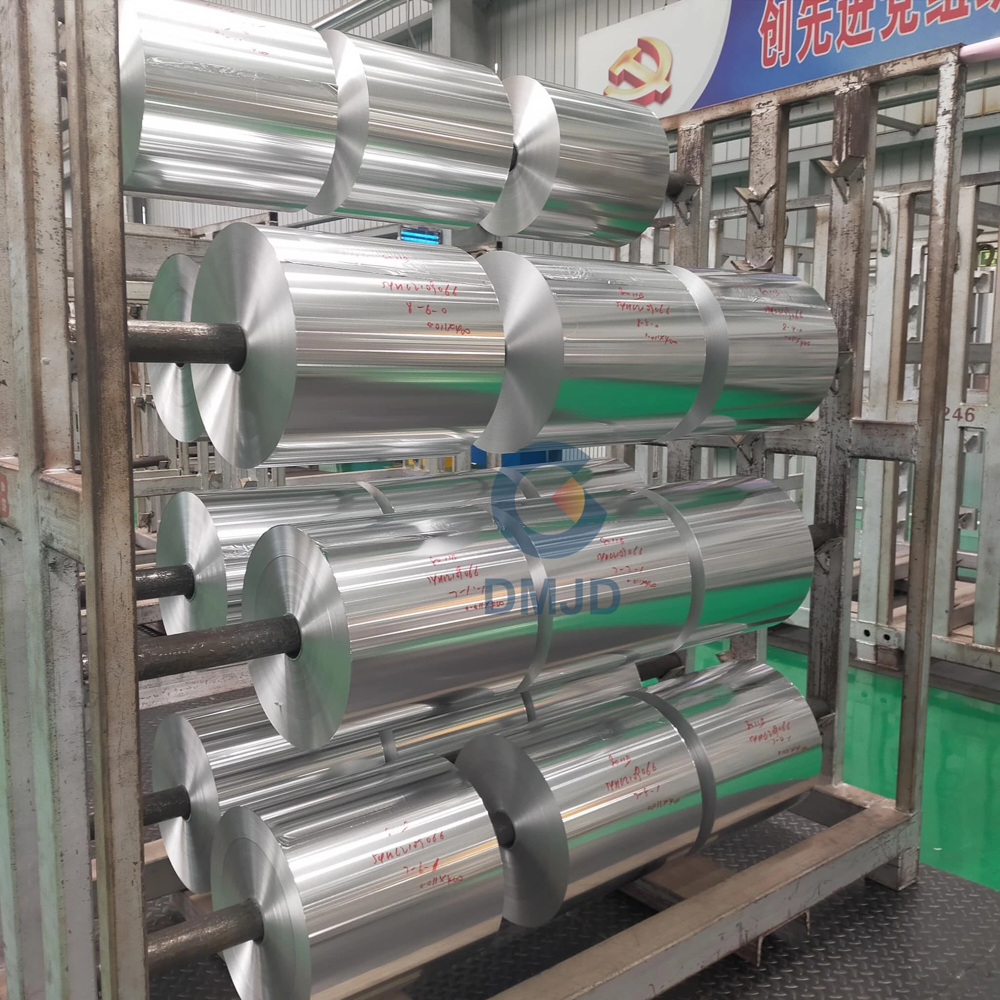 Food Packaging 8011 H24 1235 3003 1050 Aluminum Foil Jumbo Roll 38 Microns Aluminum Foil