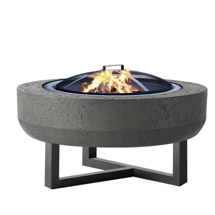 OEM Accepted Durable Modern 27inch Outdoor Fireplace Wood Burning Fire Pit Table