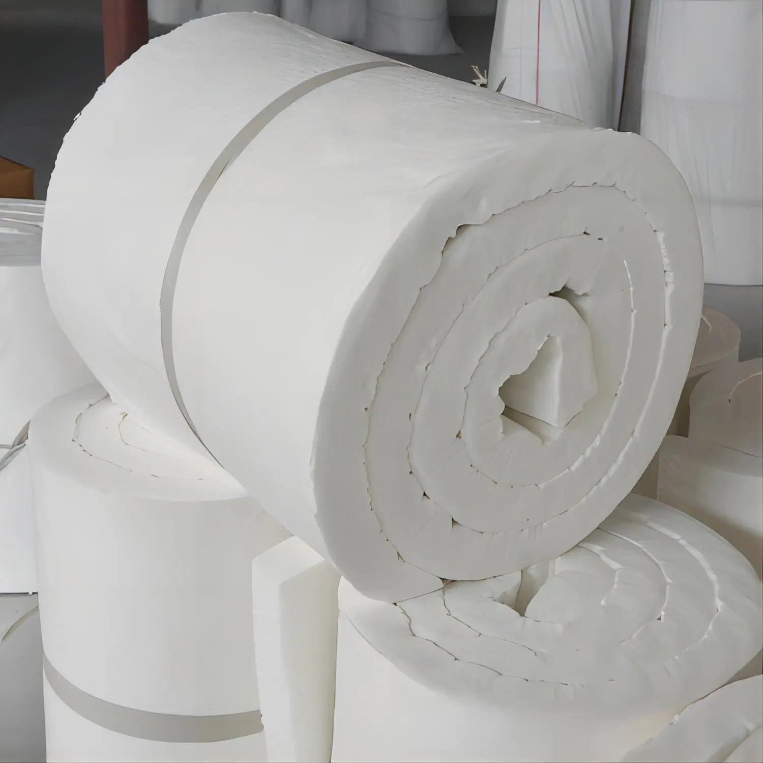 La ISO de lana de alta temperatura precio barato ignífugo Kaowool mantas de fibra cerámica de aislamiento térmico.