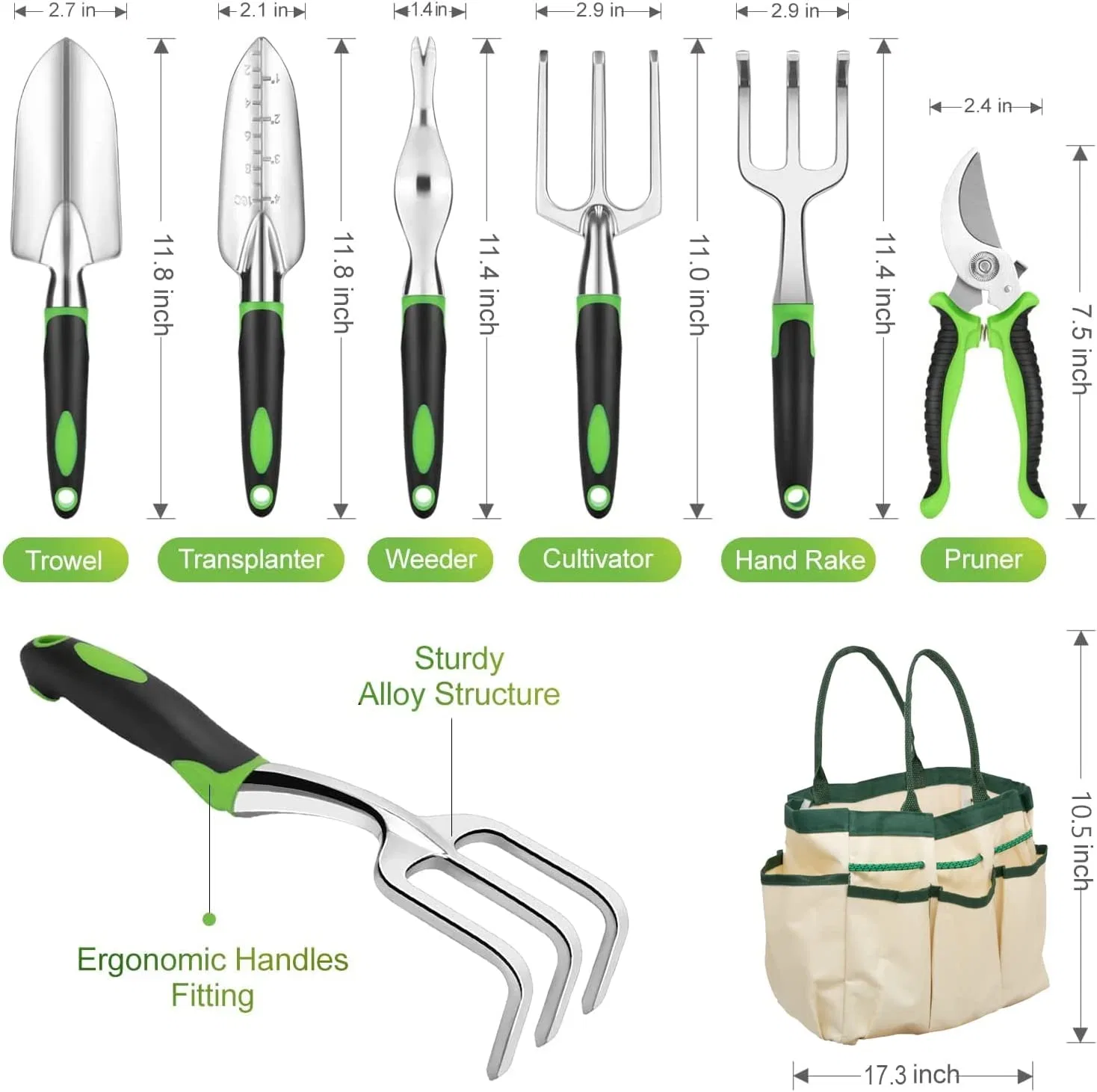 Wholesale/Supplier Garden Tools Set for Planting and Landscaping