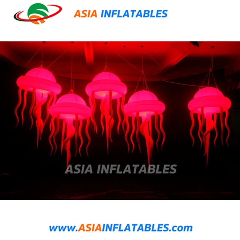 Color Changeable Luminous Jellyfish Inflatable for Art Show