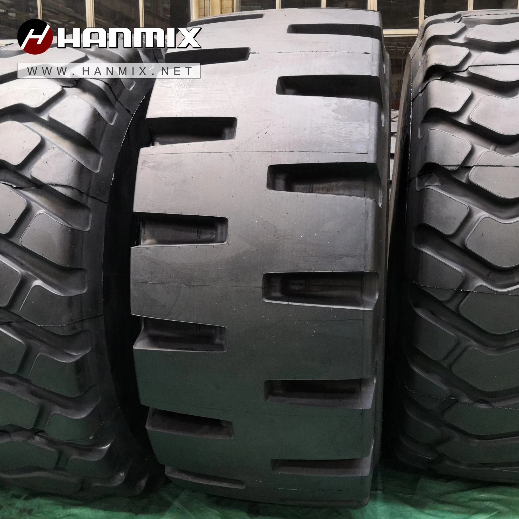 Hanmix radiales OTR neumáticos para&amp;articulado Dumper rígido de la Niveladora pala cargadora de ruedas bulldozer de minería E3 L3 E3/L3 E4 E4/L4 L5 L5s