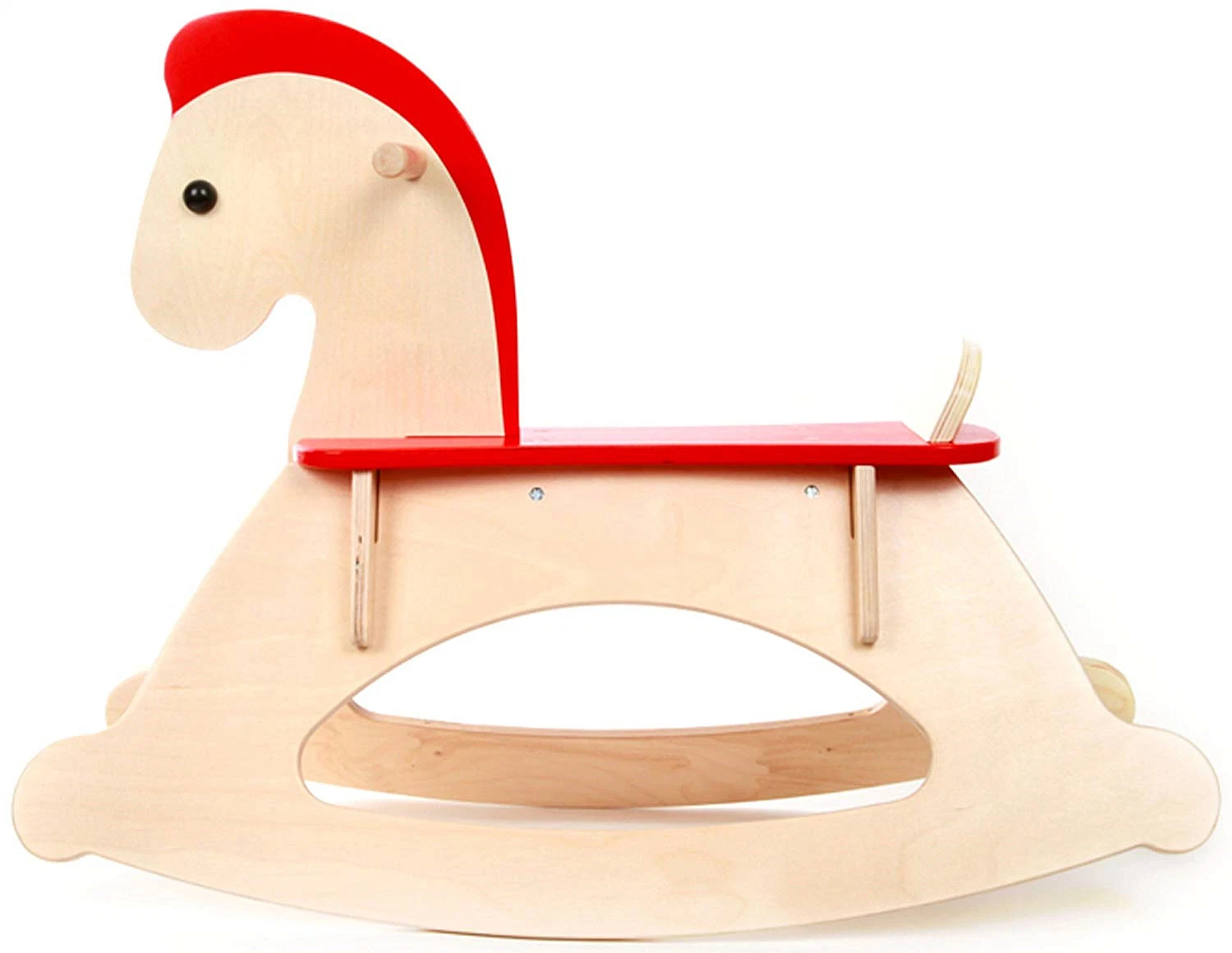 Kid's Wooden Rocking Horse Rock and Ride Wooden Educational Toy