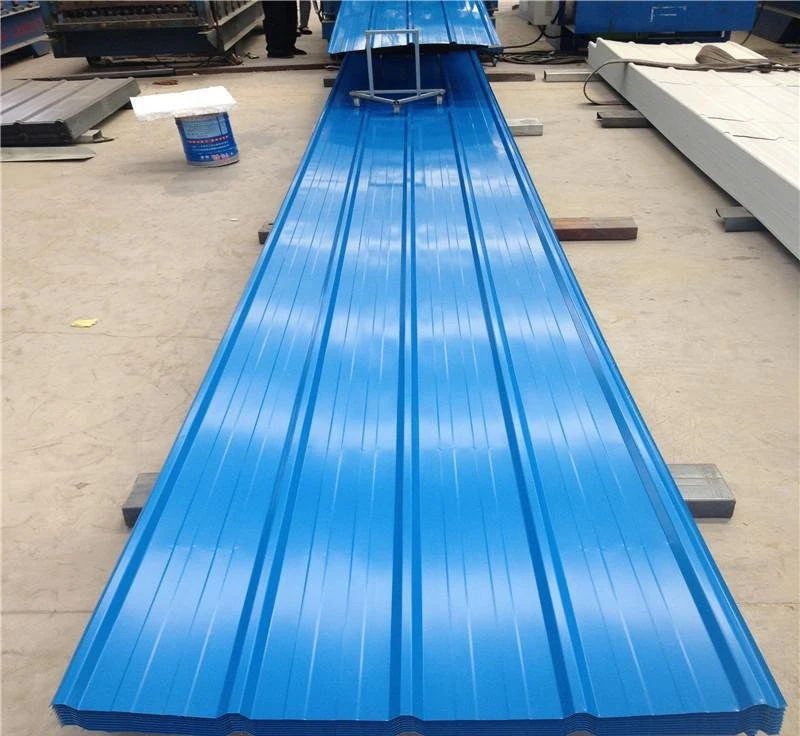 0.35mm 0.45mm Colour Coated Roofing Sheet Corrugated Galvanized Steel Color Roof