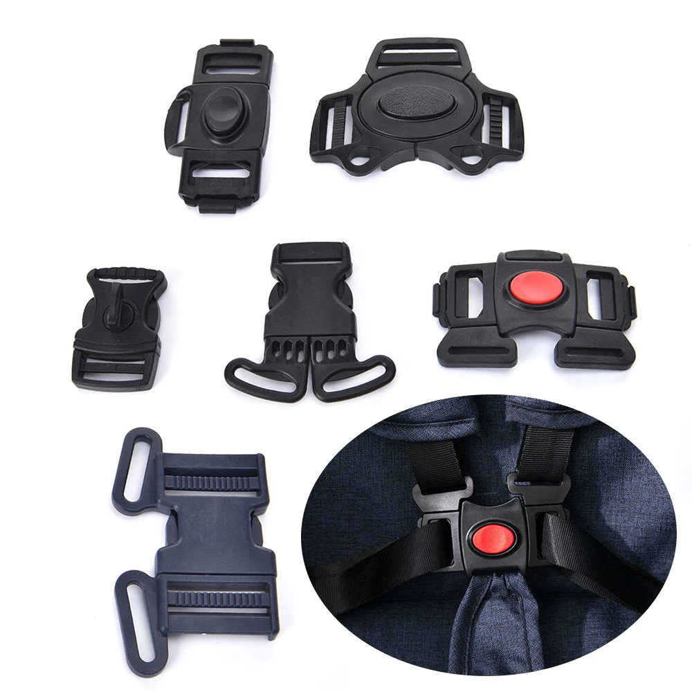 Double Side Release Buckle Clips Baby Stroller Buckle Safety Harness Replacement for Stroller Jogger